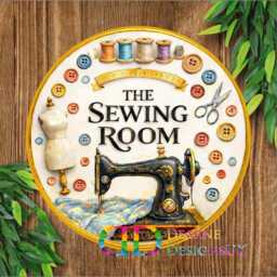 Sewing Room Sign, Decor, Seamstress Gift, Quilting Craft Wall Art, Lover Gift - thumbnail 4