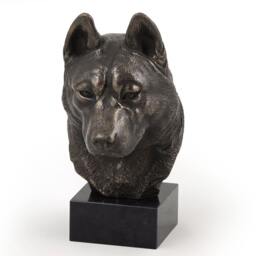 Siberian Husky, Dog Marble Statue, Limited Edition, Artdog. Made Of Cold Cast Bronze. Solid, Perfect Gift. Limited Edition