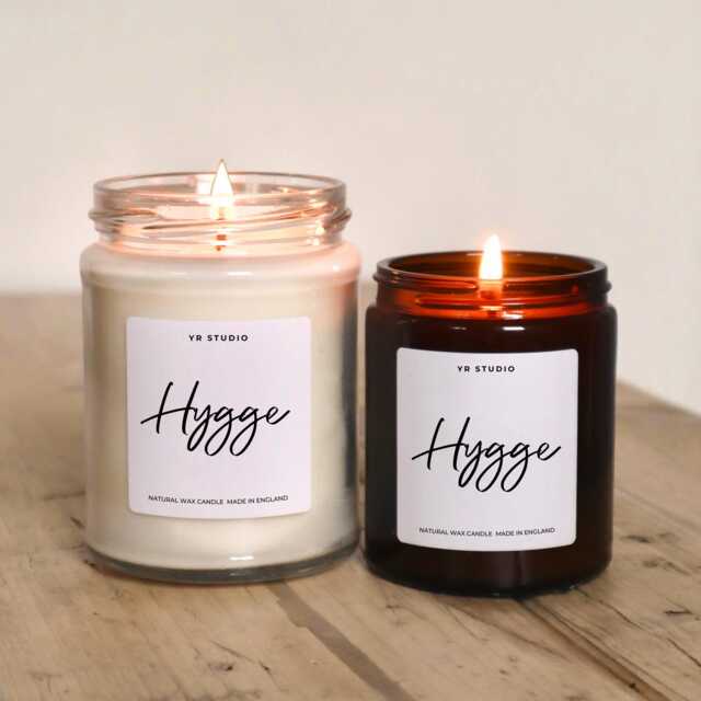 Hygge Candle, Home Decor, Autumn Or Christmas Natural Wax Cosy Gift For A New Home, Homeowners, Decor - image 1
