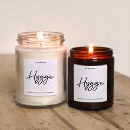 Hygge Candle, Home Decor, Autumn Or Christmas Natural Wax Cosy Gift For A New Home, Homeowners, Decor - thumbnail 1