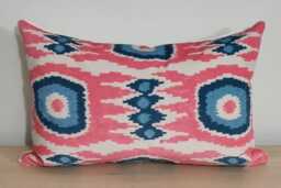 Linwood Omega Prints Casper Candy Pink & Velvet Cushion Cover 35x55 cm - thumbnail 1