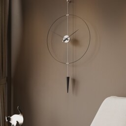Large Pendulum Wall Clock Modern Minimalist Design - thumbnail 3