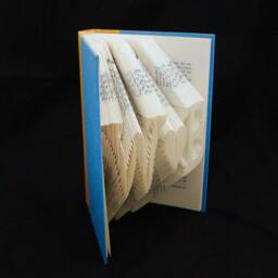 W Heart B 2 Letters With Symbol Wedding Anniversary Gift Folded-Book Art Sculpture - thumbnail 2