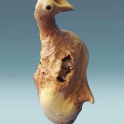 Wooden Goose, Goose Sculpture, Art Wood, Wood Wooden Figure - thumbnail 2