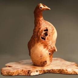 Wooden Goose, Goose Sculpture, Art Wood, Wood Wooden Figure - thumbnail 4