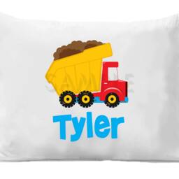 Bulldozer Digger Personalized Pillow Case - thumbnail 2
