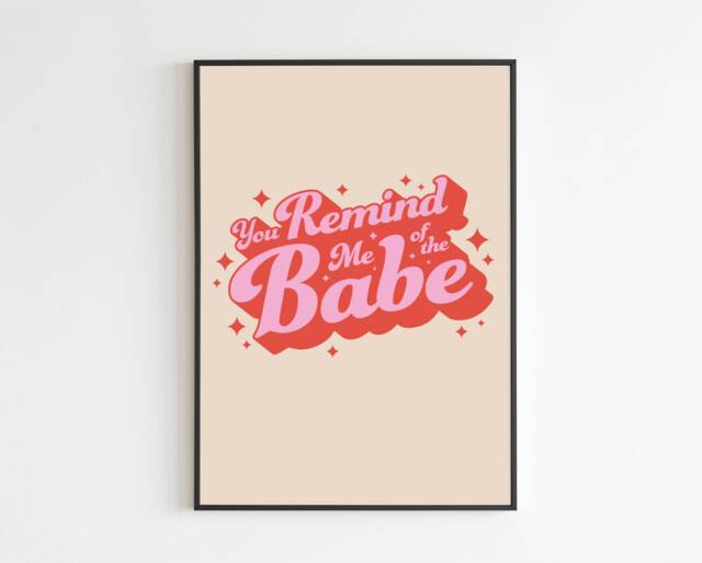 Labyrinth - You Remind Me Of The Babe Portrait Lyrics Wall Print Decor Poster Music A5 A4 A3 - image 1