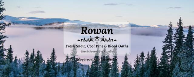 Rowan Whitethorn Candle - Fresh Pine & Snow Scent - image 1