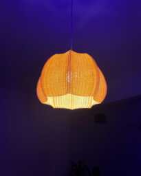 Marisa Pendant Lamp, Modern Ripple Mesh Contemporary 3D Printed Lighting - thumbnail 1