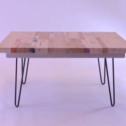 Coffee Table Hairpin Legs Size & Colour Options Reclaimed Pallet Wood Scaffold Board Side Desk Furniture Recycled Lounge - thumbnail 2