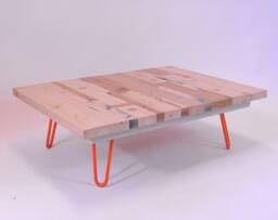 Coffee Table Hairpin Legs Size & Colour Options Reclaimed Pallet Wood Scaffold Board Side Desk Furniture Recycled Lounge - thumbnail 1