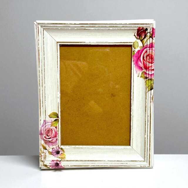 Floral Photo Frame, Wooden Roses Frame For Photo, Decor, Gift, Gifts, Gift Mum - image 1