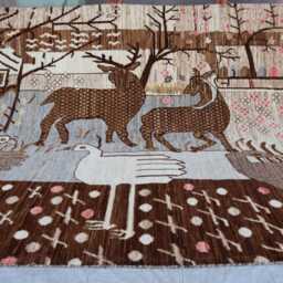 5x8 Ft Afghan Pictorial New Kazak Farmhouse Rug, Handmade Medallion Wool Area Luxury Bedroom Living Room Office Decor Rug - thumbnail 4