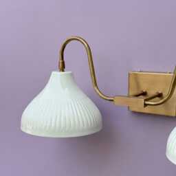 Mid Century Bathroom Vanity Light Handmade Brass Double Wall Sconce Light Home Deocr Lighting Item - thumbnail 2