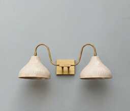 Mid Century Bathroom Vanity Light Handmade Brass Double Wall Sconce Light Home Deocr Lighting Item - thumbnail 1