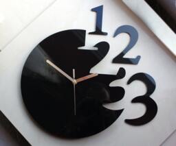 Wall Falling Numbers Modern Clock Large Wall Gift Decor Unique Clocks Decal - thumbnail 1