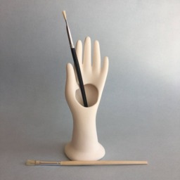 Ceramic Pencil Holder, Cup, Office Decoration, Ready To Paint, Bisque, Gift For Kids, Birthday Present, Home Pen - thumbnail 2