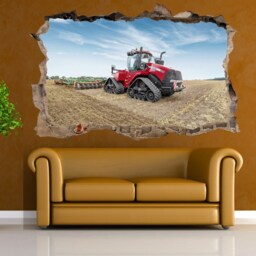 Powerful Modern Track Tractor Plough Wall Art Sticker Decal Mural Poster Decor 475 - thumbnail 3