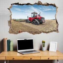 Powerful Modern Track Tractor Plough Wall Art Sticker Decal Mural Poster Decor 475 - thumbnail 1