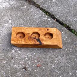 Reclaimed Oak Candle Holder Natural - thumbnail 3