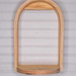 Grotto Shelf - Plant Ledge Wooden Wall Hanging Small Curio Display Modern - thumbnail 3