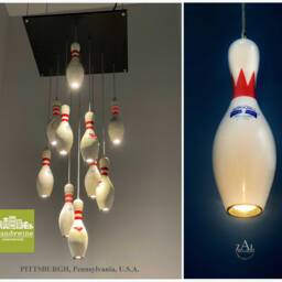 Bowling Pin Pendant Light. Led Bulb - thumbnail 4