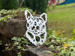 French Bulldog Dog Garden Art Sculpture, Ornament, Metal Pet Memorial Gift, Sympathy Rustic - thumbnail 1