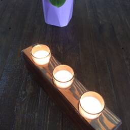 Wood Candleholder - thumbnail 4