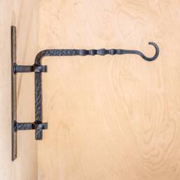 Hand Forged Plant Hanger Holds Up To 30 lbs - 14 Kg Weight Indoor Rustic Hook Heavy Duty Wall Mount For Pots & Clothes Storage - thumbnail 1