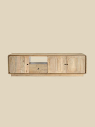 Luce Mango Wood Three Door Media Unit - thumbnail 2