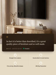 Luce Mango Wood Three Door Media Unit - thumbnail 3