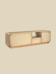 Luce Mango Wood Three Door Media Unit - thumbnail 5