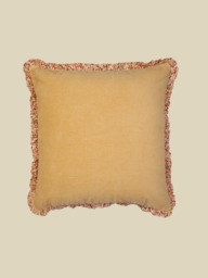 Maribelle Yellow Cotton Cushion - thumbnail 4