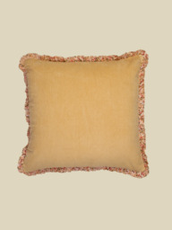 Maribelle Yellow Cotton Cushion - thumbnail 2