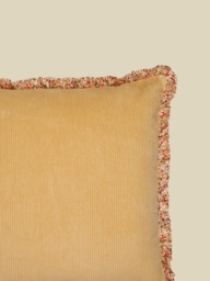 Maribelle Yellow Cotton Cushion - thumbnail 5