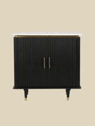 Simone Two-Door Marble Top Cabinet - thumbnail 2