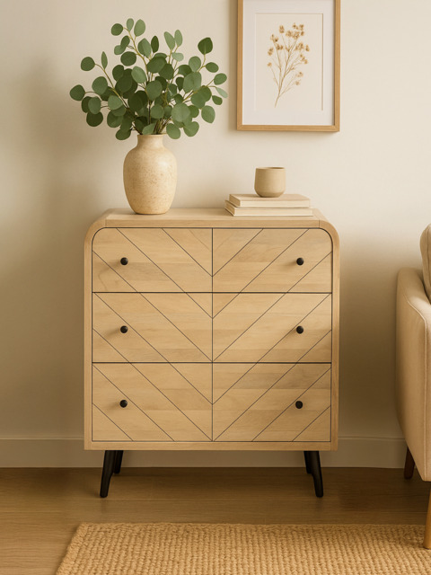 Cayman Three Drawer Wooden Chest - image 1