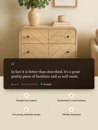 Cayman Three Drawer Wooden Chest - thumbnail 3