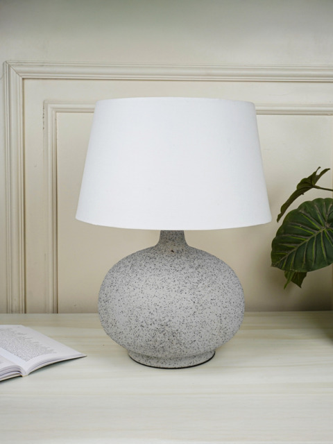 Rune Textured Metal Table Lamp - image 1