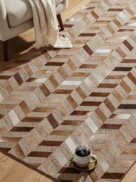 Ruhan Hide & Wool Rug - thumbnail 2