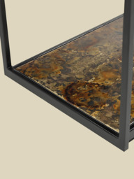 Nova Iron Console Table with Glass Top - thumbnail 6