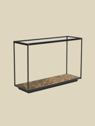Nova Iron Console Table with Glass Top - thumbnail 5