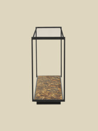 Nova Iron Console Table with Glass Top - thumbnail 4