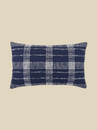 Talia Blue Cotton Cushion - thumbnail 2