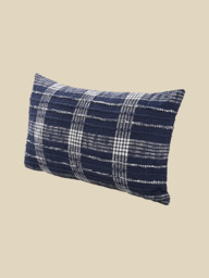 Talia Blue Cotton Cushion - thumbnail 5