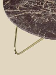 Edwin Marble Coffee Table - Gold Base - thumbnail 6