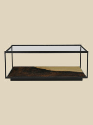 Astra Iron Coffee Table with Glass Top - thumbnail 2
