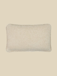Silvia Blue Cotton Boucle Cushion - thumbnail 3