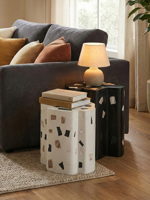 Levi Terrazzo Side Tables – Set of 2 - image 1