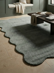Aniera Hand-woven Scalloped Rug - 200x290 cm